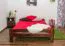 Youth Bed Solid Pine Walnut A11 | Slatted Frame Included | 160 x 200 cm | Modern Design & Stability