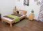 Youth bed Wooden Nature 03, heartbeech wood, oiled, solid - 90 x 200 cm