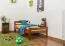 Children's Bed / Youth Bed Easy Premium Line K1/2n | Solid Beech Wood | Cherry Red Lacquered | 90 x 200 cm Mattress Base