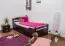 Children's Bed & Youth Bed Easy Premium Line K1/2h | 2nd Berth & 2 Cover Panels | 90 x 200 cm Solid Beech | Chocolate Brown