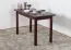 Solid Pine Wood Table | Walnut Finish | Junco 227D | Square | 120 x 60 cm