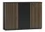 Chest of Drawers Cikarang 01 | Black / Oak | 100 x 140 x 40 cm | Modern Storage Solution
