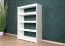 Robert Solid Beech Bookcase | White Lacquered Finish | Modern Design | 4 Compartments