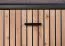 Ringerike 02 Coat Rack | Anthracite & Oak Artisan | 203 x 90 x 32 cm | With Seat Cushion