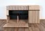 Chest of Drawers Sideboard Jordalsgrenda 05 | Oak/Black | 2 Drawers | 2 Doors | 5 Compartments | 90 x 150 x 40 cm | Living Room
