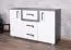 Kids' Room - Oskar 07 Chest of Drawers, Color: Anthracite / White - 84 x 128 x 40 cm (H x W x D)
