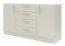 Metal handles for chest of drawers Edegem 07 | Color: Cashmere
