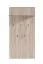 Wall-Mounted Wardrobe with Five Hooks | Oak Grey | One Shelf | 137 x 67 x 19.5 cm | ABS Edges | Simple Design