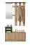Wardrobe with Shoe Cabinet Banevo 01 | Artisan Oak Finish | Mirror | Six Hooks | 191.5 x 100 x 29 cm | ABS Edge Protection