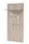 Wall-Mounted Wardrobe with Five Hooks | Oak Grey | One Shelf | 137 x 67 x 19.5 cm | ABS Edges | Simple Design