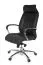 Comfort Swivel Chair XXL Apolo 29 | Black & Chrome | Soft Genuine Leather | Extra Thick Quilted Upholstery | 120 kg Capacity