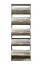 Narrow Shoe Cabinet Gradide 06 Design | Oak Grey | 5 Hinged Doors | 10 Compartments | 191.5 x 67 x 28 cm