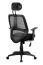Ergonomic Desk Chair with Headrest Apolo 35 Black | Breathable Mesh | Adjustable Height & Armrests | Lumbar Support