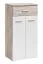 Wardrobe with Mirror Sviland 03 | Oak Wellington/White | 200 x 120 x 35 cm | 4 Hooks