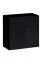 Set of 2 Wall Cabinets with Shelf Balestrand 326 | Black/White | 110 x 130 x 30 cm | Push-to-Open