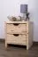 Metal-Free Bedside Table | Solid Austrian Pine | Natural Finish | 48 x 44 x 36 cm