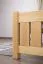 Children bed / Guest bed solid pine wood, Natural Turakos 92 - Measurements 90 x 200 cm