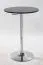 Bar Table Dano 05 | Black | Diameter 60 cm | Height Adjustable | Modern MDF & Metal