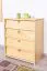 Shoe cabinet solid, natural pine wood Junco 221 - Dimensions 80 x 72 x 40 cm
