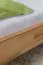 Futon Bed Solid Wood | Wooden Nature 04 | Oiled Beech Heartwood | 200 x 200 cm