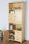 Tall 195cm Drawer Bookcase Junco 63, solid pine, clearly varnished - H195 x W80 x D42 cm