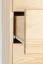 Tall 195cm Drawer Bookcase Junco 63, solid pine, clearly varnished - H195 x W80 x D42 cm