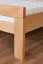 Youth Bed Easy Premium Line K8/1 | 180 x 200 cm | Solid Beech Wood | Natural Finish | Modern Design | Enhanced Stability