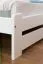 Children's Bed / Youth Bed Solid Pine Wood White Lacquered A9 | 90 x 200 cm | Includes Slatted Frame