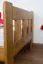 Children's & Youth Bed Solid Pine Oak Color A22 | Includes Slatted Frame | 90 x 200 cm