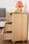 Nightstand Solid Pine Wood Natural 006 | 3 Drawers | 60 x 43 x 33 cm | Space-Saving Bedside Table
