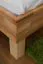 Futon Bed | Solid Wood | Oiled Beech Heartwood | 90 x 200 cm Mattress Base | Modern Minimalist Design