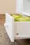 Nightstand Solid Pine | White Lacquered | 1 Drawer & Open Compartment | 43 x 43 x 33 cm | Model 004