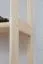 4-Tier Shelving Unit Junco 56D, solid pine, clearly varnished - H125 x W50 x D30 cm