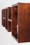 Suspended Wall Shelf Solid Pine Wood | Walnut Colour | Junco 285 | 33 x 162 x 20 cm | Modern 3-Compartment Rack