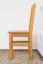 Solid Pine Wood Chair | Stylish Alder Finish | Junco 248 | 91 x 35 x 44 cm