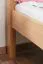Single bed / guest bed solid beech wood natural 117, incl. slatted frame - dimensions 80 x 200 cm (W x L)