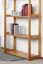 Shelf Solid Pine Wood | Alder Colours | Junco 55A | 162 x 80 x 30 cm | 4-Tier Storage