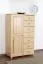 Chest of drawers pine solid wood natural Junco 155 – Dimension 140 x 90 x 42 cm (H x W x D)