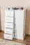 Chest of Drawers Solid Pine | White Lacquered | Buteo 05 | 123 x 80 x 40 cm | Modern Design