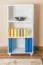 Solid Pine Shelf Junco 52C | White Lacquered | 120 x 60 x 42 cm | Modern 3-Compartment Storage