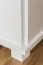 1 Door Storage Cabinet Columba 04, solid pine wood, white varnished - H101 x W60 x D50 cm