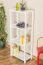 White Solid Pine Shelf Junco 56D | 125 x 50 x 30 cm | Modern Design | 3-Tier Storage