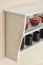 Hanging Wall Shelf Solid Pine White Junco 337 | 2 Compartments | 48 x 64 x 24 cm | Modern Storage