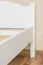 Single bed / guest bed solid beech wood white 113, incl. slatted frame - dimensions 100 x 200 cm