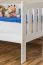 Children's Bed 90x160 cm Solid Pine Wood White | Junior Bed | Includes Slatted Frame | Modern Design | Stable Construction