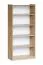 Cuarto 07 bookcase, color: Sonoma oak - 173 x 80 x 34 cm (H x W x D)