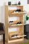 Shoe Cabinet Solid Pine Natural Junco 213 | 3 Tilting Drawers | Space-Saving | 115 x 58 x 30 cm
