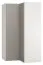 Hinged door cabinet / Corner wardrobe Bellaco 39, Colour: White / Grey - Measurements: 187 x 102 x 104 cm (H x W x D)