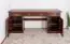 Desk Pine solid wood walnut Pipilo 19 - Dimensions: 78 x 182 x 54 cm (H x W x D)