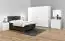 Bedside table Sabadell 21, Colour: White / White high gloss - 67 x 45 x 38 cm (h x w x d)